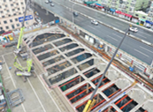 东三省地铁工程首个叠落隧道区间单线顺利贯通